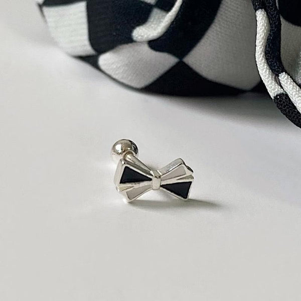 新品Lifelong Bow Y字型ピアスリボン, ホワイト, ミックスメタル Lifelong Bow ネックレス, リボン, ホワイト, ミックスメタル