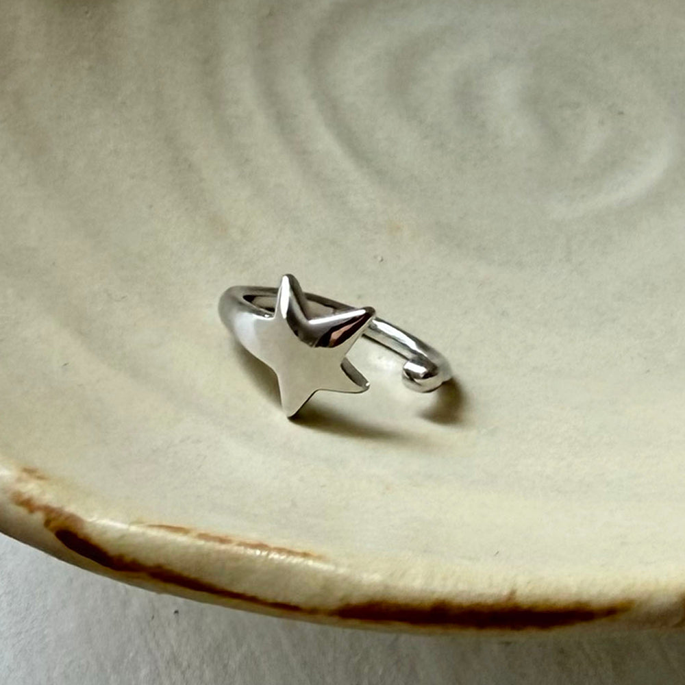 スターライン オープンリング フリーサイズ シルバー 指輪