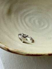 スターライン オープンリング フリーサイズ シルバー 指輪