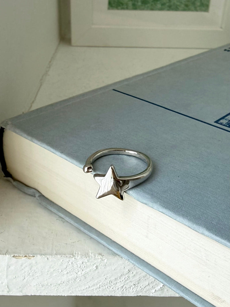 スターライン オープンリング フリーサイズ シルバー 指輪