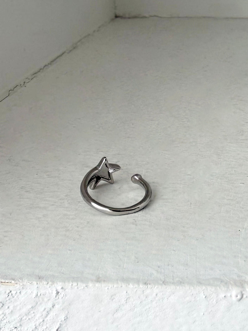 スターライン オープンリング フリーサイズ シルバー 指輪