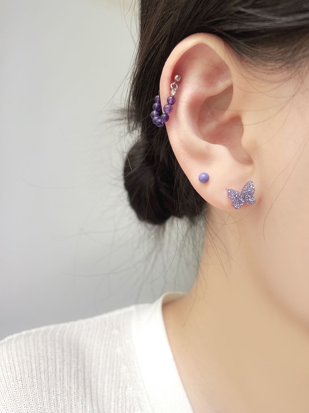 [サージカル]アクリル 蝶 パール (4Color) 16G