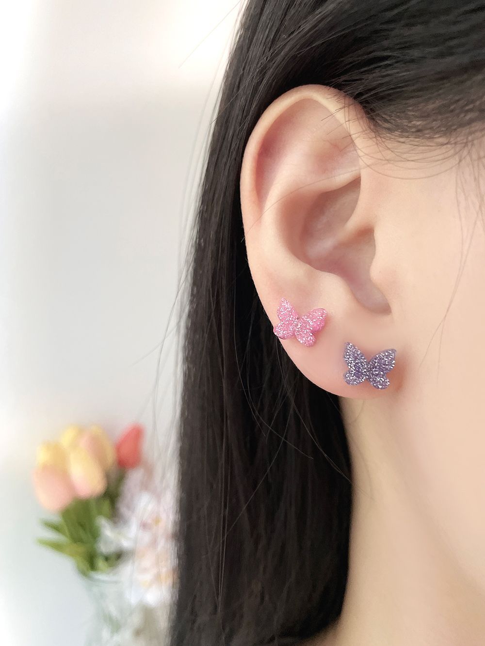 [サージカル]アクリル 蝶 パール (4Color) 16G