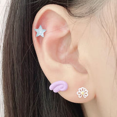 [サージカル] パール 星 スター (3Color) 16G ボディピアス キャッチ ピアッシング 軟骨ピアス