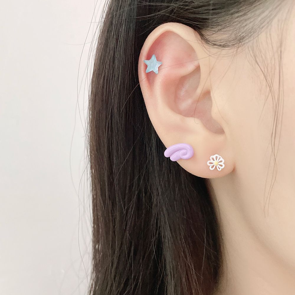 [サージカル] パール 星 スター (3Color) 16G ボディピアス キャッチ ピアッシング 軟骨ピアス