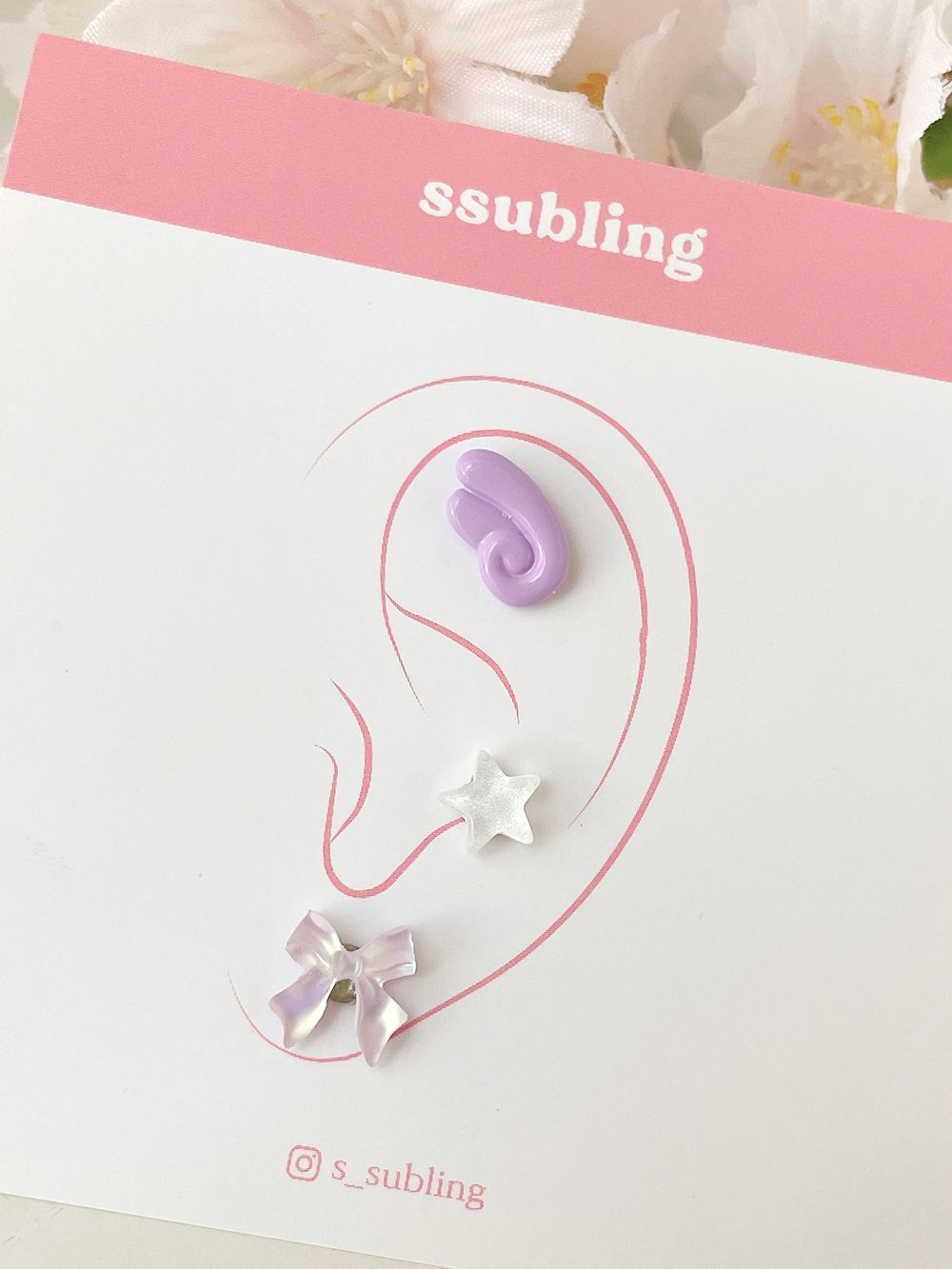 [Surgical] Cat CAT (2 Colors) 16G Body Piercing Back Piercing Cartilage Piercing 