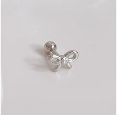 [Surgical] Ribbon Stud 16G Body Piercing Back Piercing Cartilage Piercing 