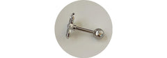 [Surgical] Ribbon Stud 16G Body Piercing Back Piercing Cartilage Piercing 