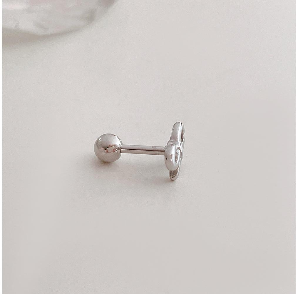 [Surgical] Ribbon Stud 16G Body Piercing Back Piercing Cartilage Piercing 