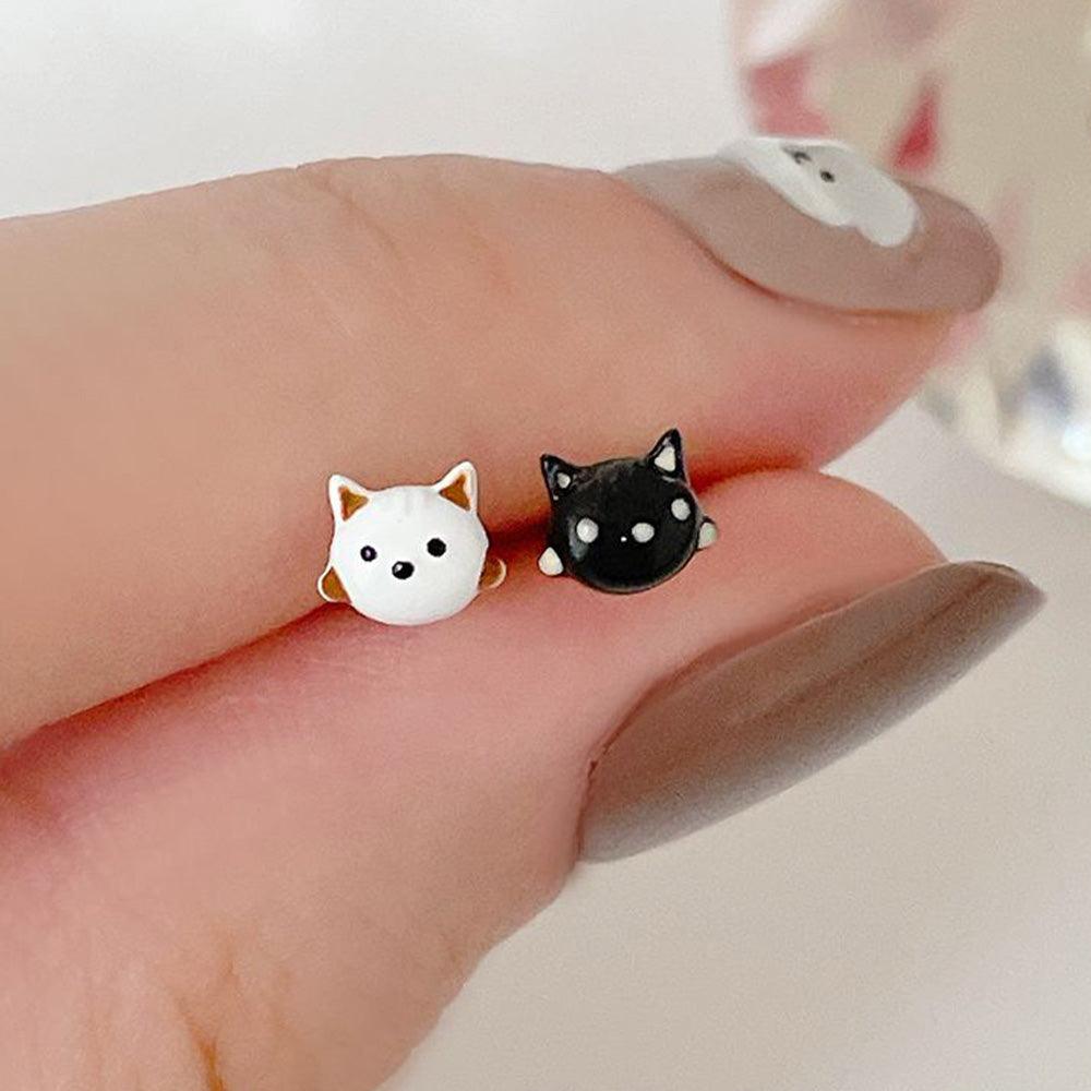 [サージカル]かわいい ミニ 猫 ネコ 16G ボディピアス キャッチ ピアッシング 軟骨ピアス