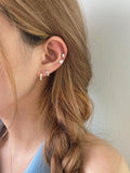 [925 Silver]キュービック イルカ ピアッシング 18G - 4MiLi (フォーミリ)