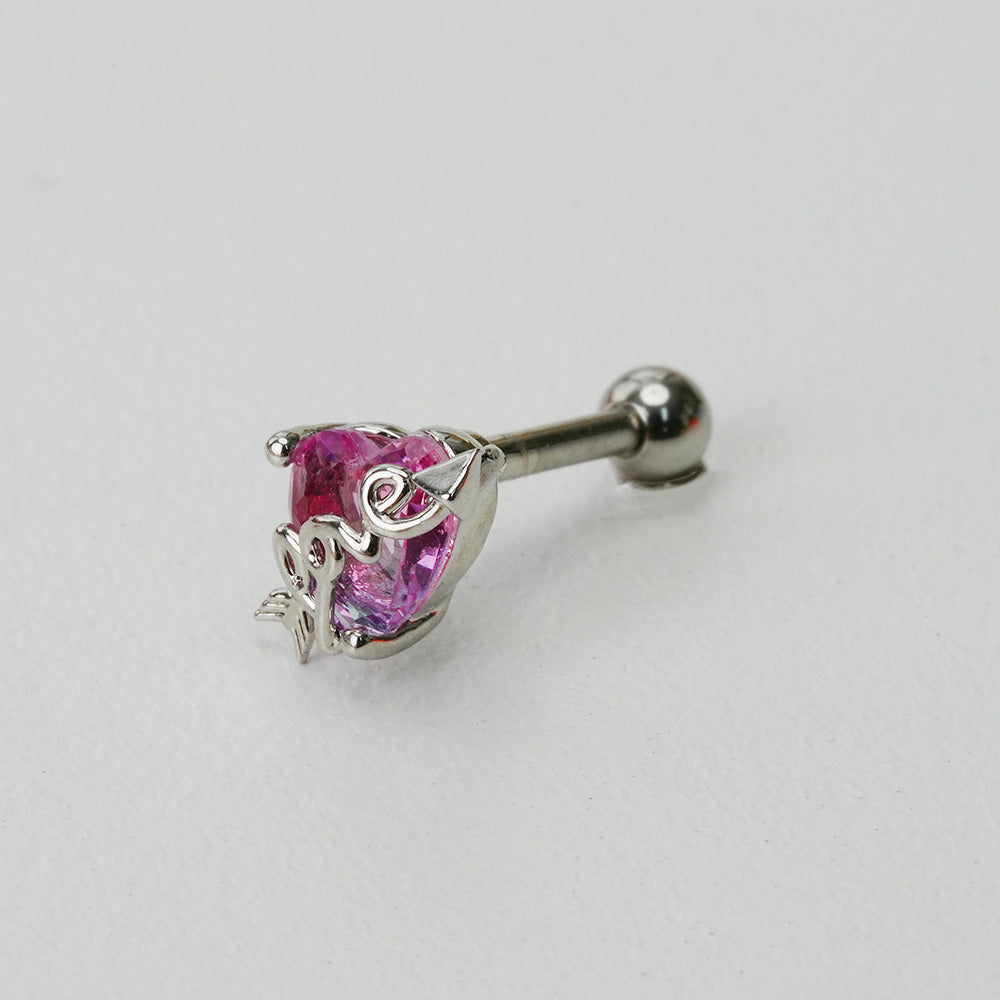 [Surgical] Purple Pink Two-Tone Piercing (8Type) 16G/14G 