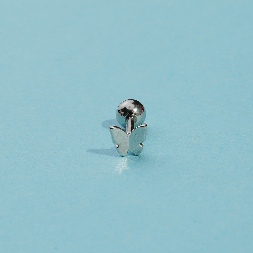 [Surgical] Simple Cubic Butterfly (4 Types) 16G/14G Body Piercing Collection Back Piercing Cartilage Piercing 