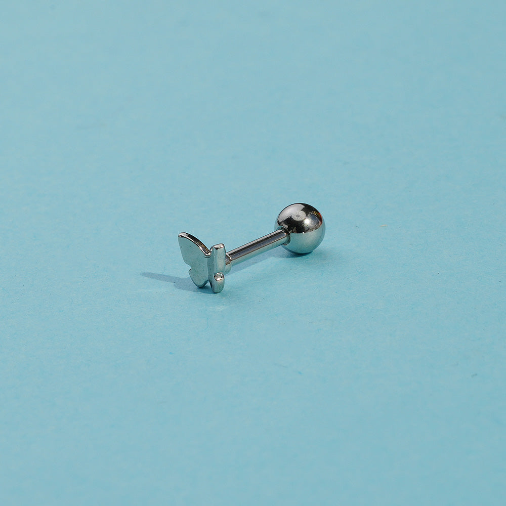 [Surgical] Simple Cubic Butterfly (4 Types) 16G/14G Body Piercing Collection Back Piercing Cartilage Piercing 