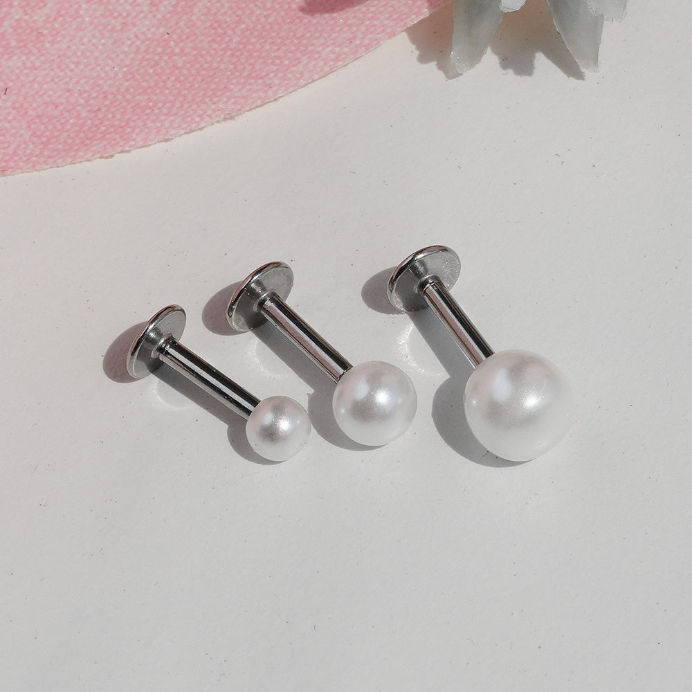 [925] BASIC PEARL LABRET PIERCING