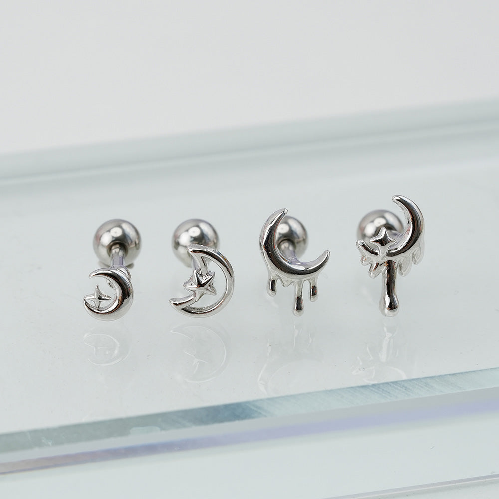 [サージカル]三日月 みかづき ピアス(4Type) 16G