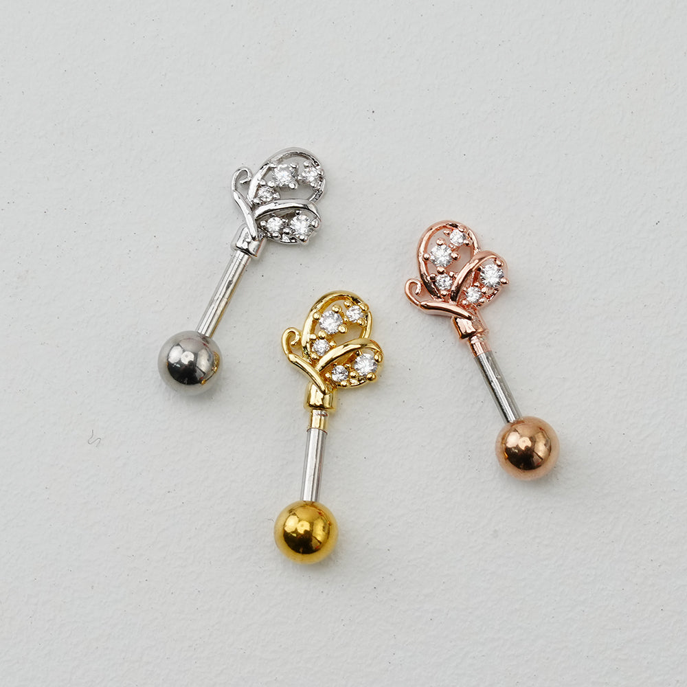 7th edition [16G/14G] Cute antenna helix body piercing cartilage piercing single ear 16G 14G collection 