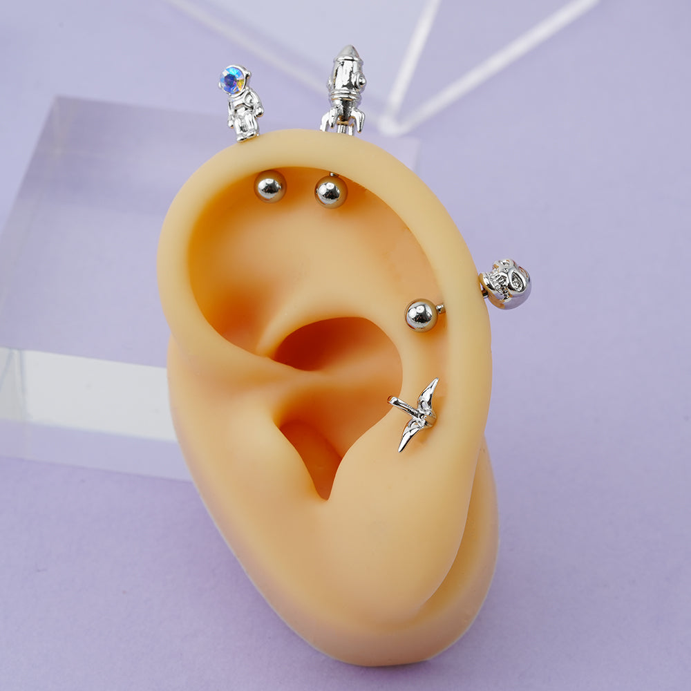 7th edition [16G/14G] Cute antenna helix body piercing cartilage piercing single ear 16G 14G collection 