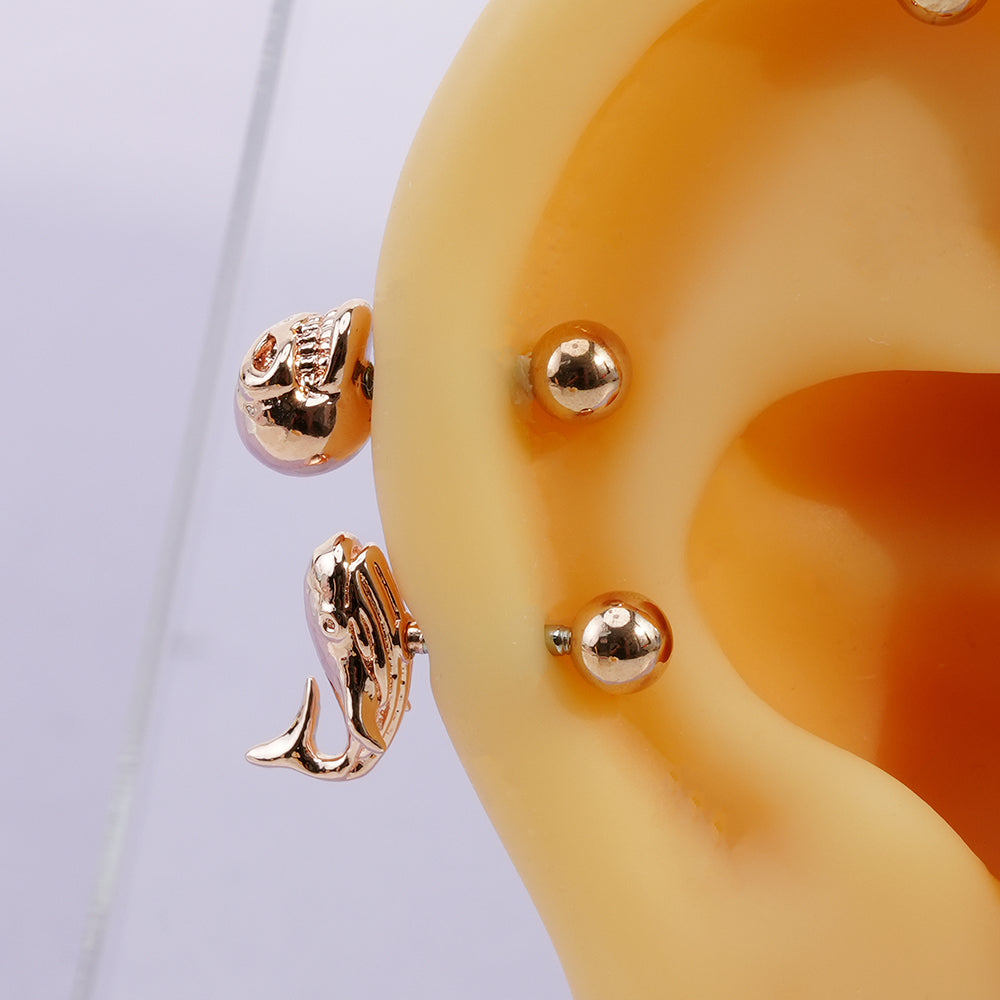 7th edition [16G/14G] Cute antenna helix body piercing cartilage piercing single ear 16G 14G collection 