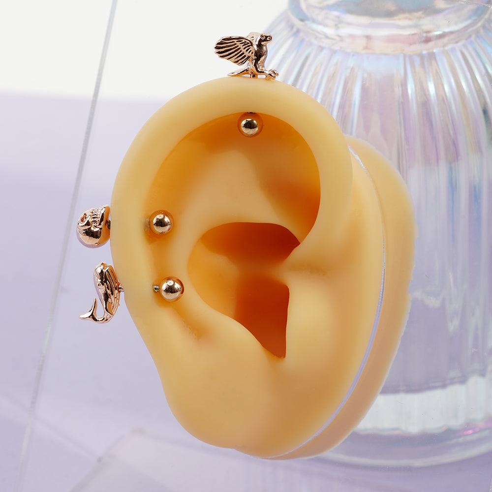 7th edition [16G/14G] Cute antenna helix body piercing cartilage piercing single ear 16G 14G collection 