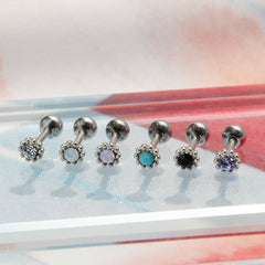 [Surgical] Mini Dot Flower (6 Colors) 16G Body Piercing Back Piercing Cartilage Piercing 