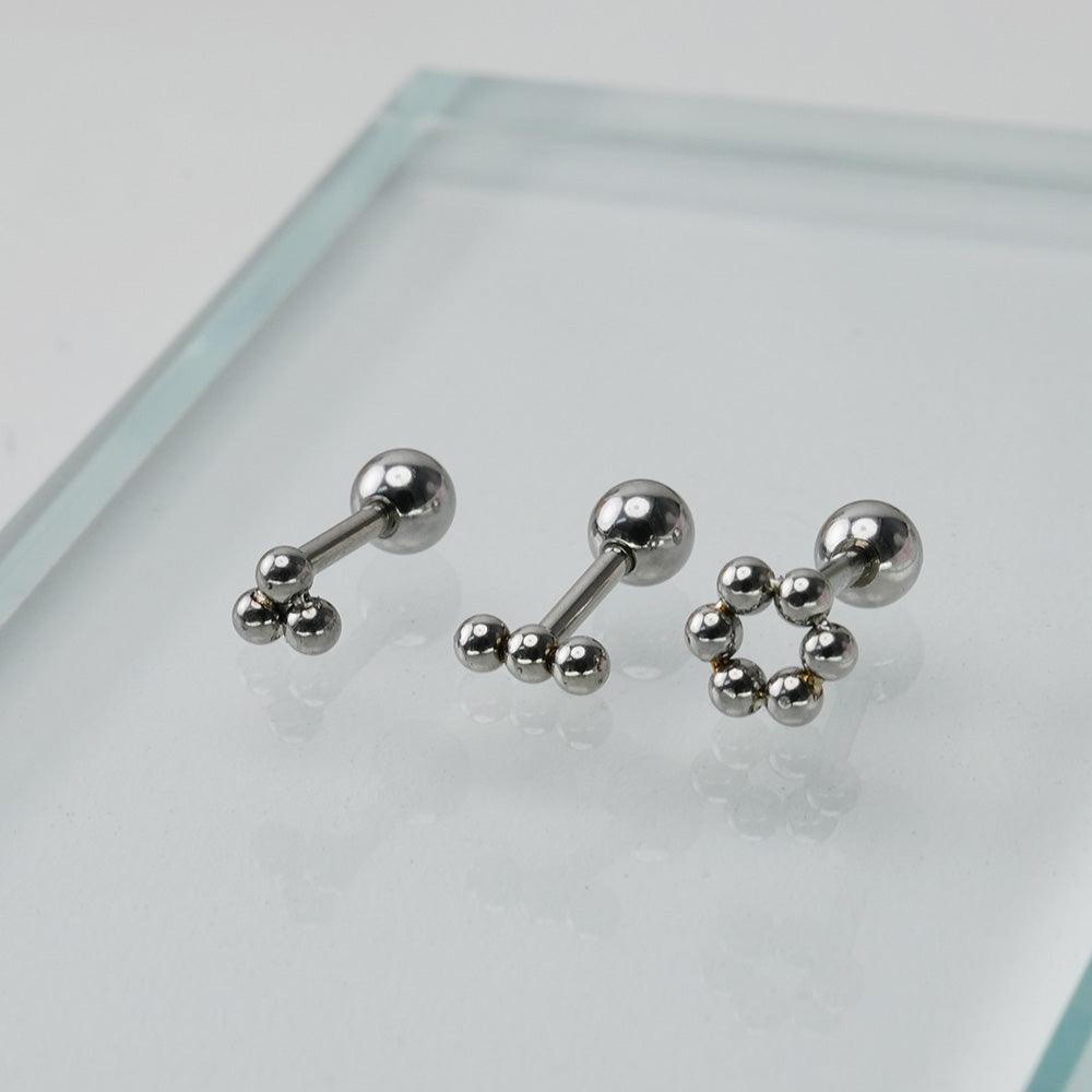 [全サージカル]ボールピアス (3Type) 16G ボディピアス キャッチ ピアッシング  軟骨ピアス