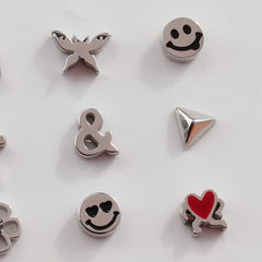 [All Surgical] Simple Icon (12 Types) 16G Body Piercing Back Piercing Cartilage Piercing 