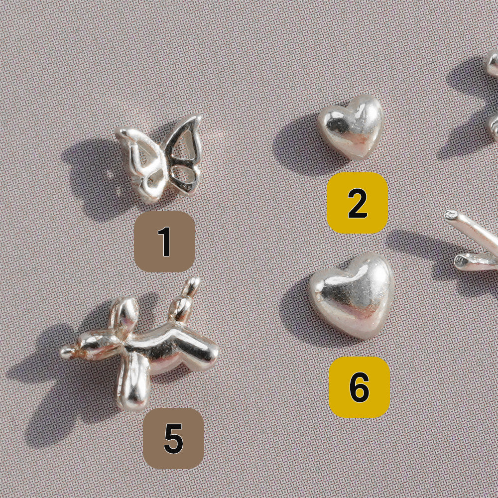 Ver.5 [925 Silver] Silver body piercing, cartilage piercing, single ear, collection, 20G, single ear 