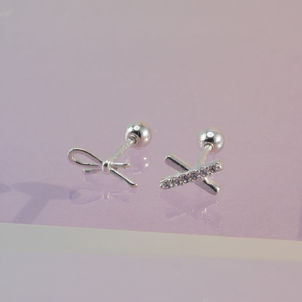 Ver.5 [925 Silver] Silver body piercing, cartilage piercing, single ear, collection, 20G, single ear 