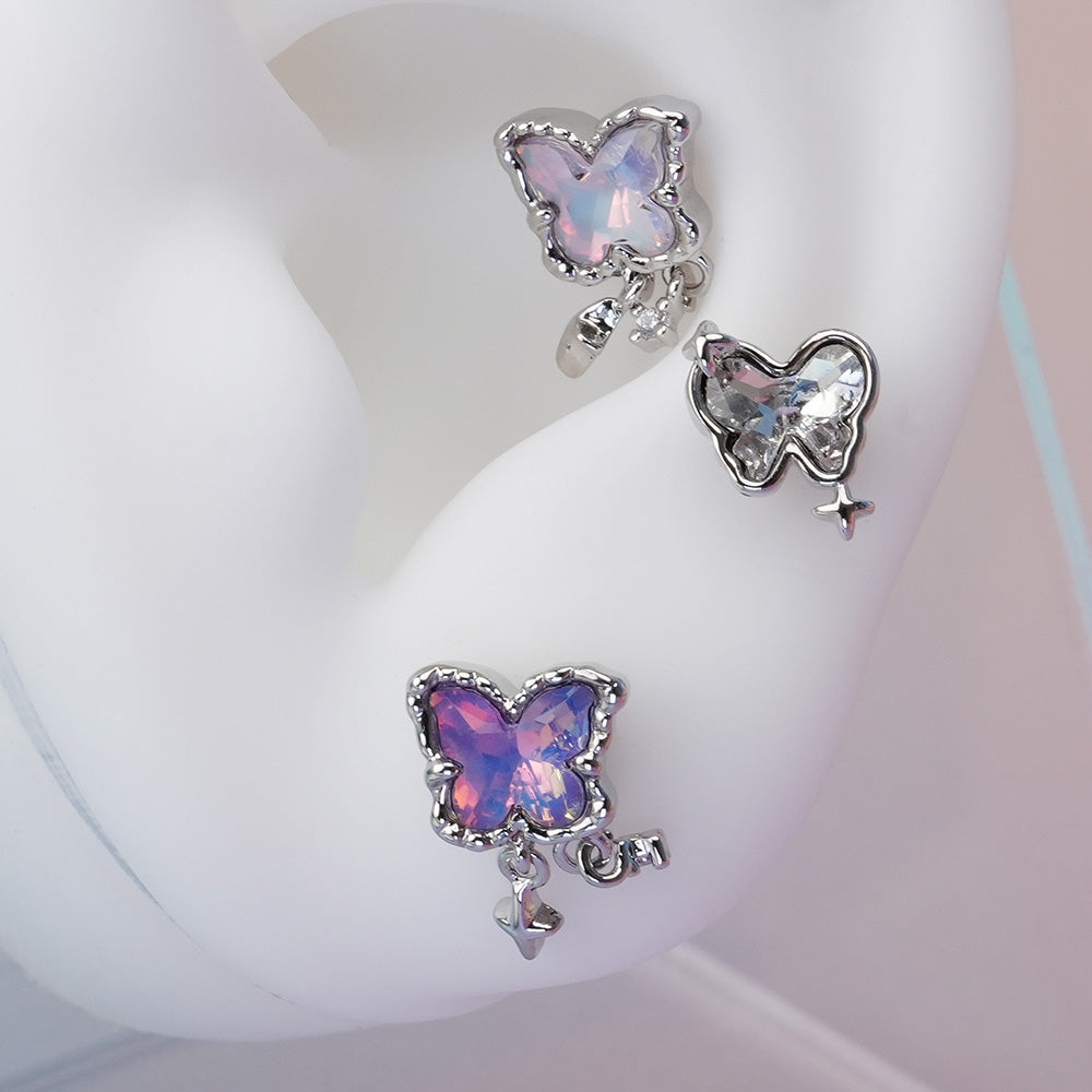 [Surgical] Aurora Butterfly (5 Types) 16G/14G Body Piercing Back Piercing Cartilage Piercing 