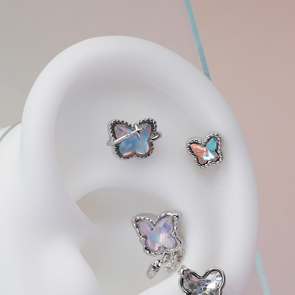 [Surgical] Aurora Butterfly (5 Types) 16G/14G Body Piercing Back Piercing Cartilage Piercing 