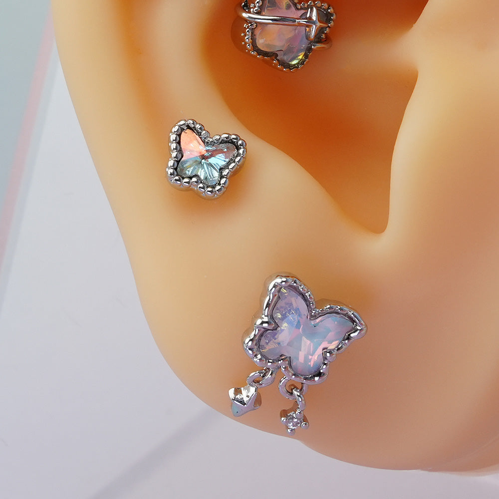 [Surgical] Aurora Butterfly (5 Types) 16G/14G Body Piercing Back Piercing Cartilage Piercing 