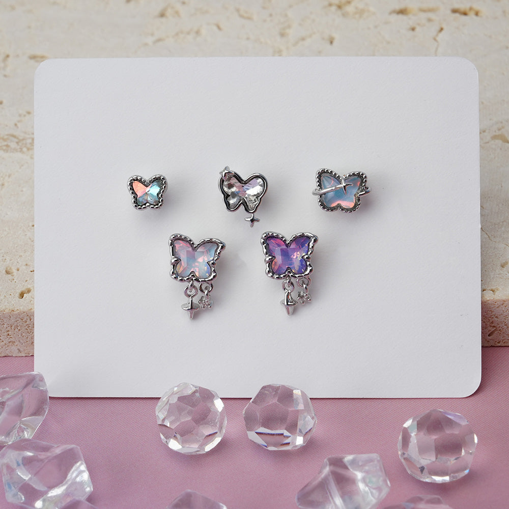 [Surgical] Aurora Butterfly (5 Types) 16G/14G Body Piercing Back Piercing Cartilage Piercing 