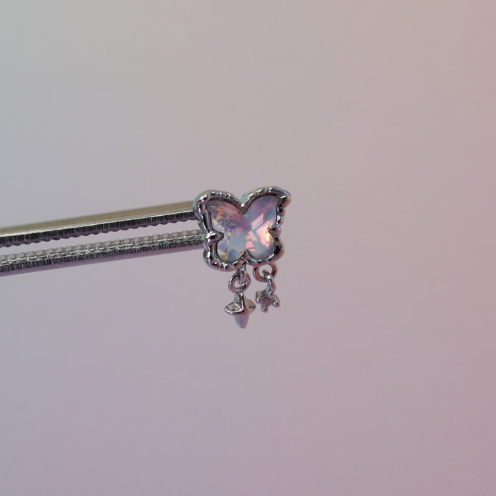 [Surgical] Aurora Butterfly (5 Types) 16G/14G Body Piercing Back Piercing Cartilage Piercing 