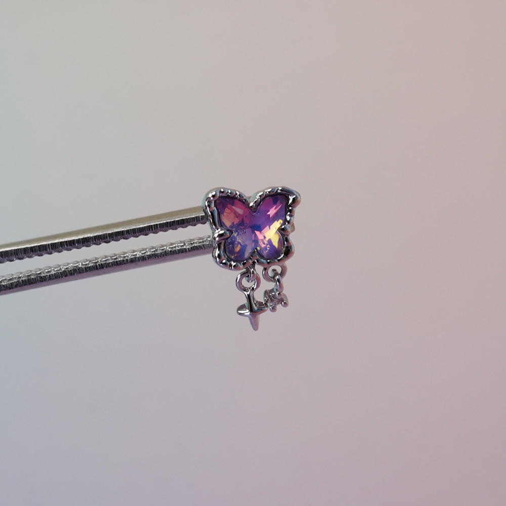 [Surgical] Aurora Butterfly (5 Types) 16G/14G Body Piercing Back Piercing Cartilage Piercing 