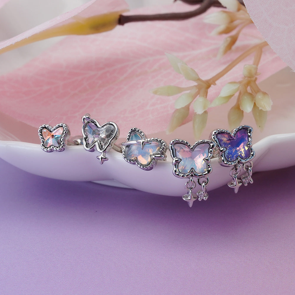 [Surgical] Aurora Butterfly (5 Types) 16G/14G Body Piercing Back Piercing Cartilage Piercing 