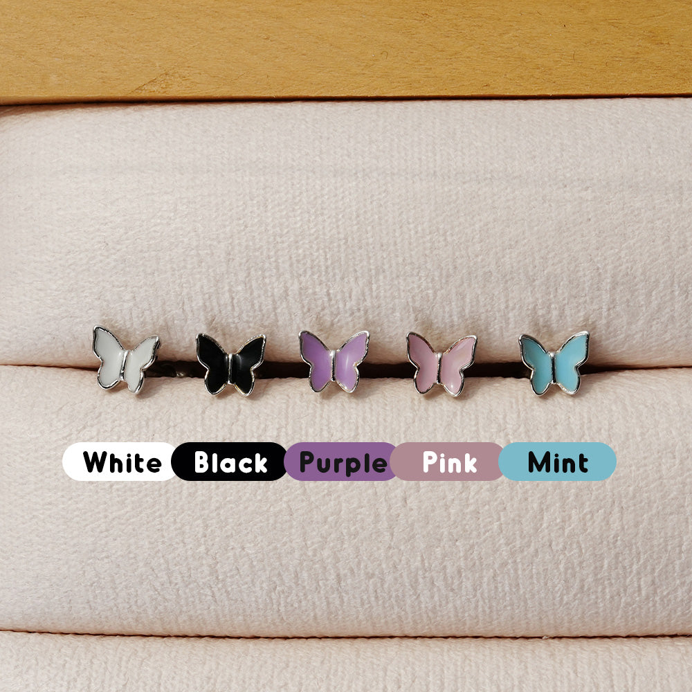 [Surgical] Color Butterfly (5 Colors) 16G/14G Body Piercing Back Piercing Cartilage Piercing 