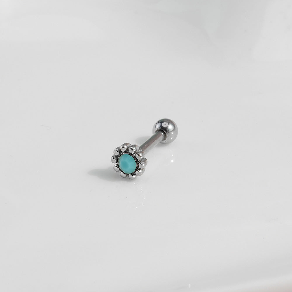 [Surgical] Turquoise (5 Types) 16G/14G Body Piercing Back Piercing Cartilage Piercing 