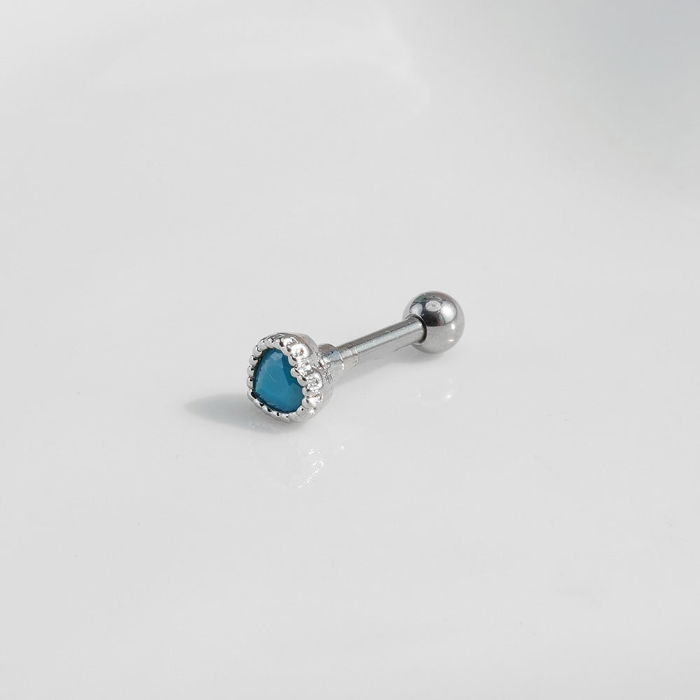 [Surgical] Turquoise (5 Types) 16G/14G Body Piercing Back Piercing Cartilage Piercing 