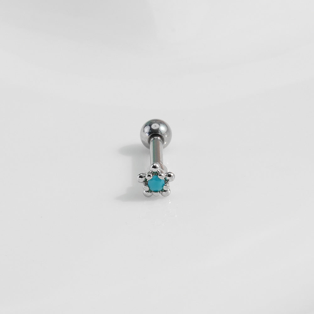 [Surgical] Turquoise (5 Types) 16G/14G Body Piercing Back Piercing Cartilage Piercing 