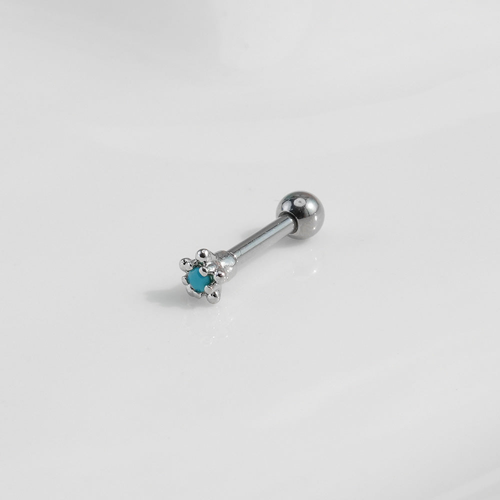 [Surgical] Turquoise (5 Types) 16G/14G Body Piercing Back Piercing Cartilage Piercing 