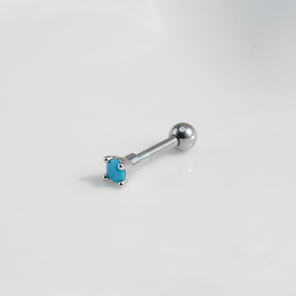 [Surgical] Turquoise (5 Types) 16G/14G Body Piercing Back Piercing Cartilage Piercing 