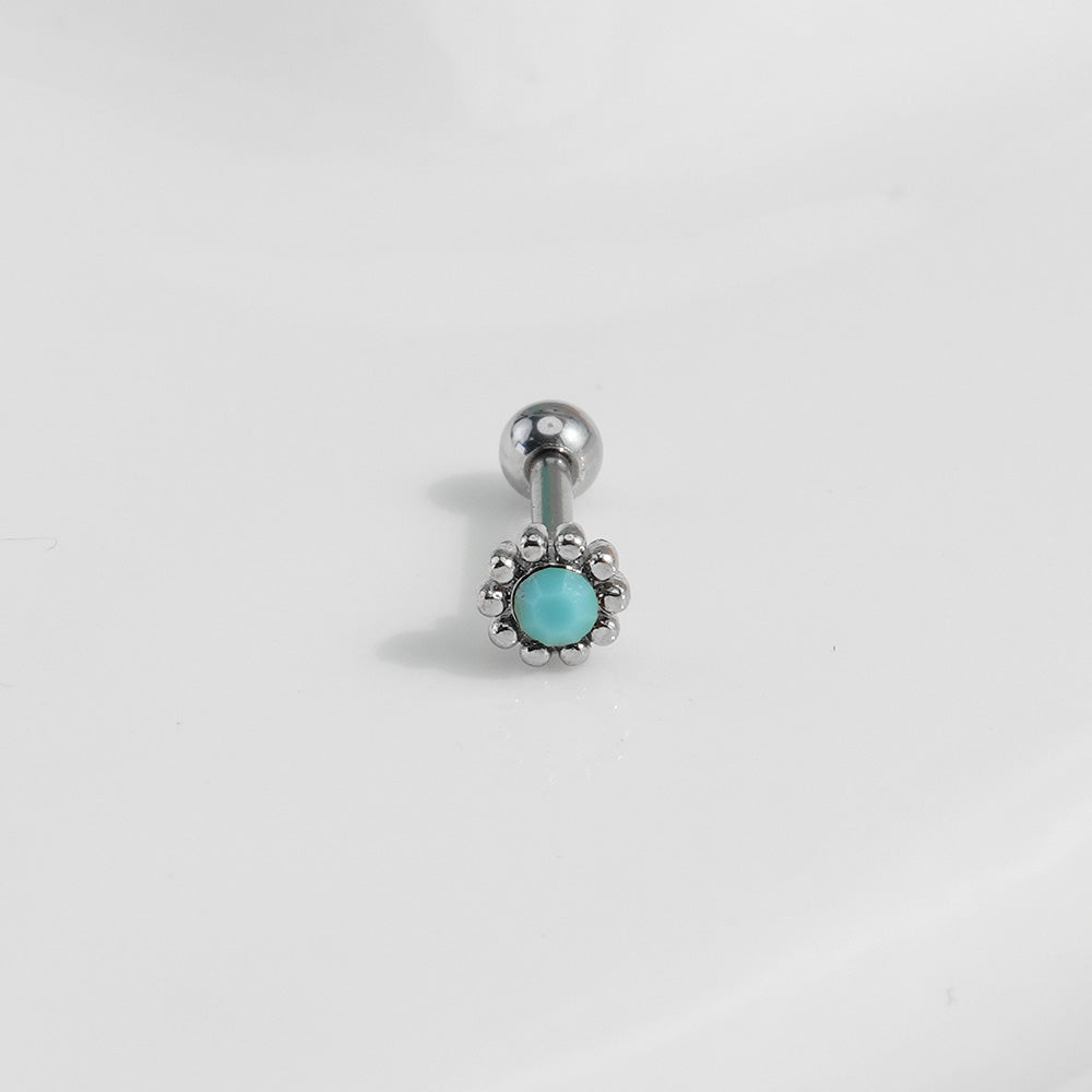 [Surgical] Turquoise (5 Types) 16G/14G Body Piercing Back Piercing Cartilage Piercing 