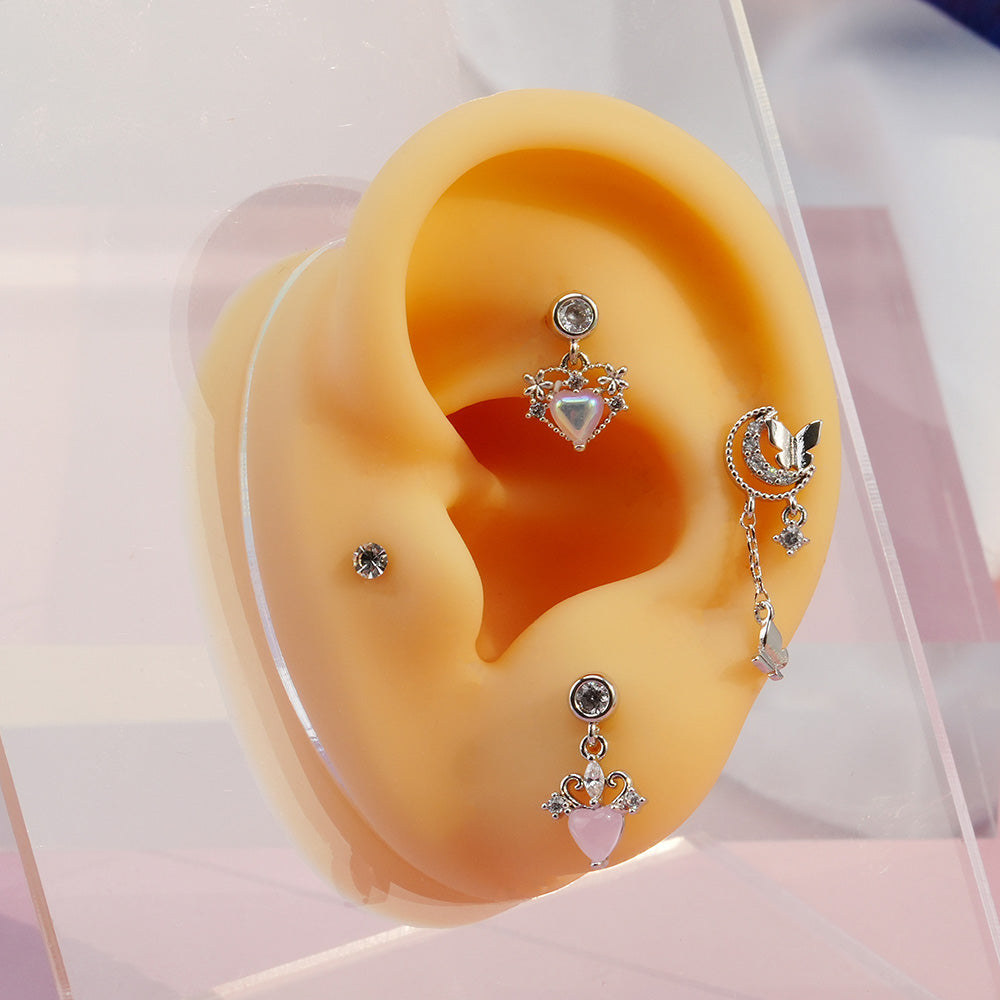 [サージカル]ドロップ チェーン(4Type)16G/14G ボディピアス キャッチ ピアッシング 軟骨ピアス