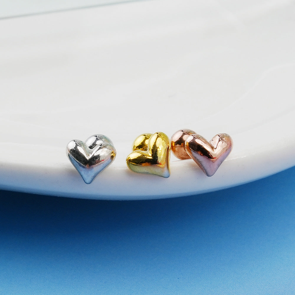 [Surgical] Volume Heart (3 Colors) 16G/14G Body Piercing Back Piercing Cartilage Piercing 