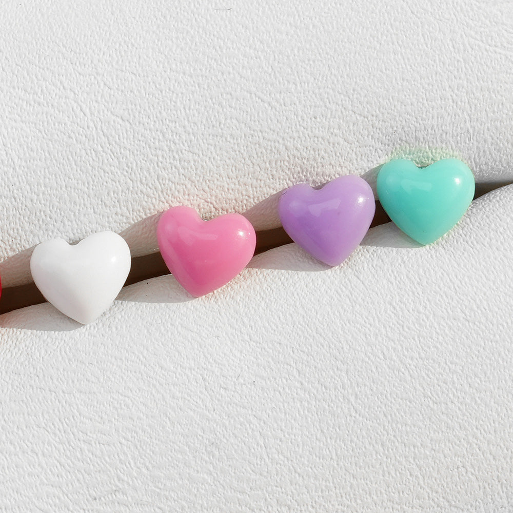 [Surgical] Lovely Heart (6 Colors) 16G Body Piercing Collection Back Piercing 