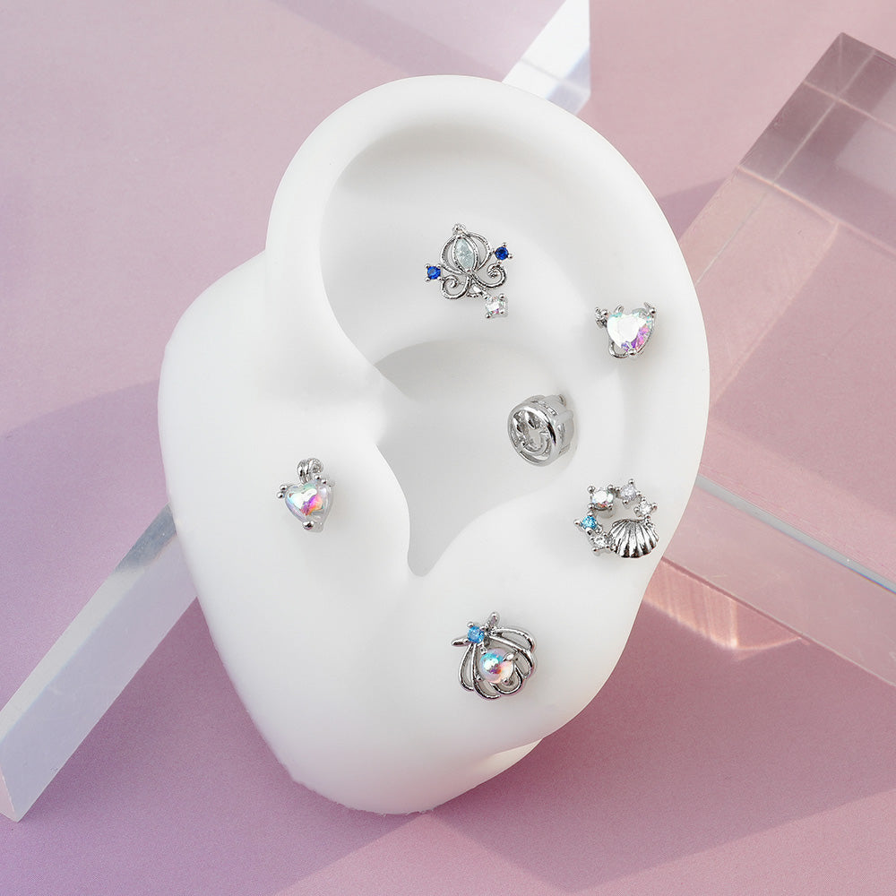 [Surgical] Body Piercing Collection (11 Types) 16G/14G Back Piercing Cartilage Piercing 