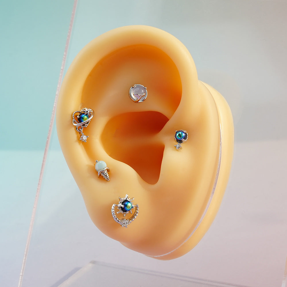 [Surgical] Body Piercing Collection (11 Types) 16G/14G Back Piercing Cartilage Piercing 