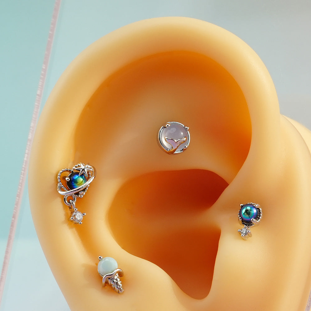 [Surgical] Body Piercing Collection (11 Types) 16G/14G Back Piercing Cartilage Piercing 