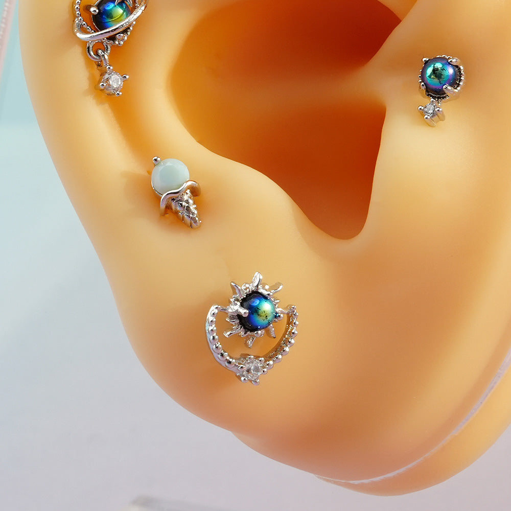 [Surgical] Body Piercing Collection (11 Types) 16G/14G Back Piercing Cartilage Piercing 